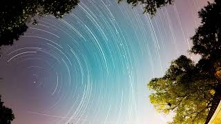 Night Time Lapse with Star Trails 8624 captured on DJI Osmo Action 4 [upl. by Hillier29]