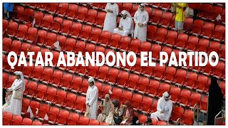 HINCHADA DE QATAR SE FUE DEL PARTIDO  ABANDONARON O ERAN GENTE CONTRATADA [upl. by Nivram]