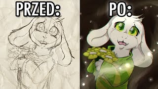 Asriel Dreemurr z Undertale  Speedpaint [upl. by Nwahsud]