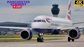 🔴FRIDAY LIVE planespotting from Manchester Airport 🔴 live manchesterairport planes [upl. by Rehpotsyrhc]