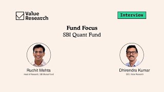 SBI Quant Fund NFO GameChanging Approach to Equity Investing  Exclusive Interview [upl. by Airaet850]