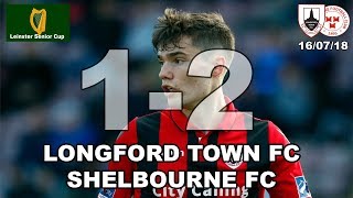 Longford Town FC v Shelbourne FC Highlights 160718  LSC [upl. by Shien]