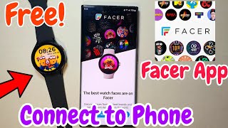 Facer Connect To Phone  facer App  facer watch faces  Download Free watch faces for smartwatch [upl. by Ardnassac]