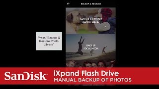 iXpand Flash Drive  Manual Backup of Photos on iXpand [upl. by Mayhew]