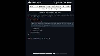 How Zustand Uses ErrorBoundary in Its Test Cases [upl. by Ulphia]
