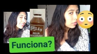 PINTATE EL CABELLO CON AGUA OXIGENADA  REALMENTE FUNCIONA [upl. by Adnohsor337]