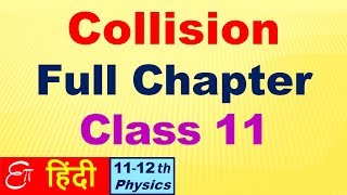 🔴 COLLISION  Elastic and Inelastic  Full Chapter for Class 11 in HINDI [upl. by Eerihs986]