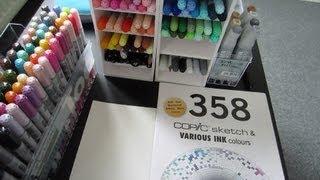 Copic Ciao Markers 72 Set B first look [upl. by Enajharas832]