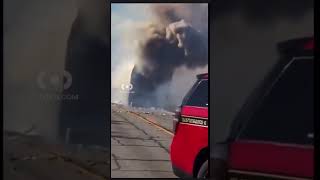 Large TractorTrailer Explosion  Citizen [upl. by Aible37]