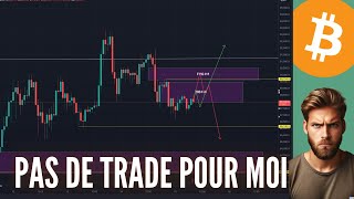 BITCOIN HAUSSIER H4 MAIS BAISSIER H1 ALORS ATTENTION [upl. by Asuncion]