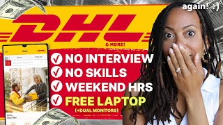 DHL is Hiring 🎉  Get Paid 3462hr  No Skills No Experience Weekend Work From Home Jobs [upl. by Fotina]