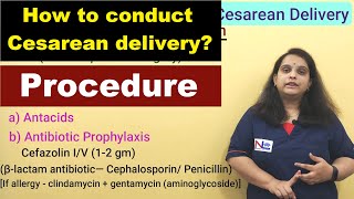 Cesarean Delivery  Preoperative Preparation Procedure amp Postoperative care  Nursing Lecture [upl. by Akemehc984]