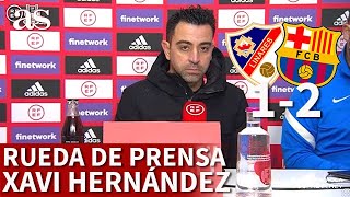 COPA DEL REY  LINARES 1 BARCELONA 2  Rueda de prensa de XAVI  AS [upl. by Ahtibbat783]