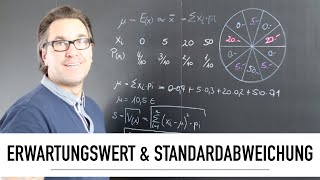 Erwartungswert amp Standardabweichung  Zufallsvariable  Wahrscheinlichkeit  Varianz [upl. by Northway937]