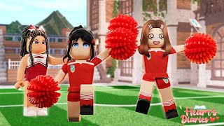 Trying out for my Private School’s Cheer Team 🏫❤️ Heart’s Diaries EP 2  BLOXBURG ROLEPLAY SERIES [upl. by Ecirrehs]