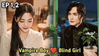 Vampire Love 🧛❤️  P1 Vampire Boy ❤️ Blind Girl  Snowfall 2024 Chinese Drama Tamil Explanation [upl. by Bierman]