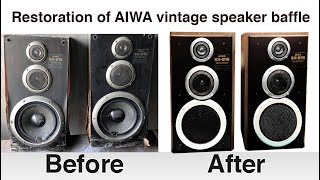 Aiwa vintage speaker box restoration [upl. by Eneladgam285]