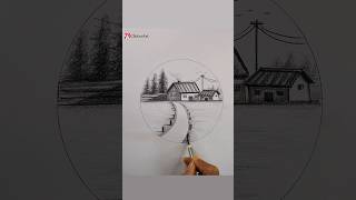 Scenery Drawing Pencil Shading shorts drawing youtubeshorts viralvideo scenery shading [upl. by Nosac207]