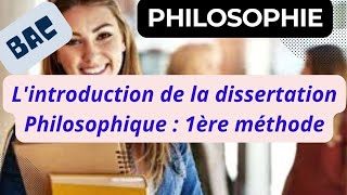 Lintroduction en dissertation Philosophique  1ère méthode [upl. by Rosmunda]