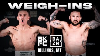 BKFC on DAZN MONTANA WeighIn  LIVE [upl. by Nalyac]