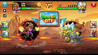 Dragon City  HEXED VAMPIRE DRAGON VS CORRUPT METAL DRAGON [upl. by Claudia]