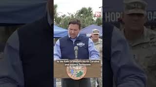 DeSantis Sends Relief To North Carolina And Tennessee After Hurricane Helene [upl. by Frodeen]