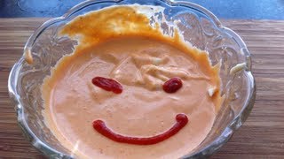 How to make spicy mayonnaise dynamite souce mayonesa picante [upl. by Dehnel]