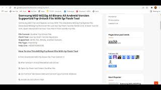 Samsung M02 M022g Frp Reset File All Version WIthout Box [upl. by Hayifas]