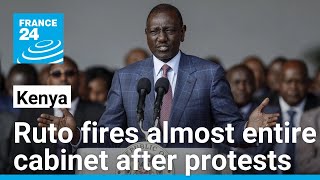 Kenyan President fires almost entire cabinet after weeks of deadly protests • FRANCE 24 English [upl. by Gaither]