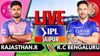 IPL 2024 Live RCB vs RR Live Match  IPL Live Score amp Commentary  Bangalore vs Rajasthan Inning 2 [upl. by Dorette]