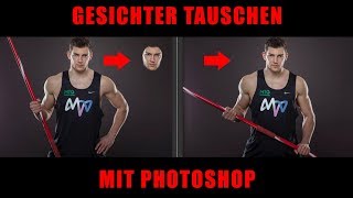 Gesichter tauschen mit Photoshop Maskierungsmodus [upl. by Whitney163]