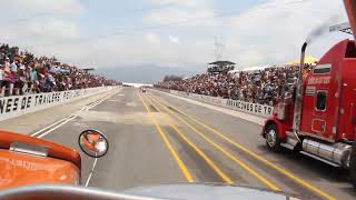 Asi se ve un arranco de trailers en Chignahuapan Puebla carreras trokeros arrancones camion [upl. by Wavell]