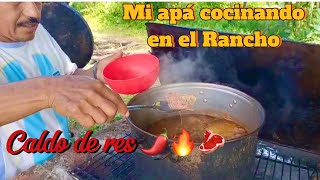 Cocinando un caldo de res 🍲🌶️🔥🥩 [upl. by Grof]