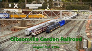 Gibsonville Garden Railroad  August 31st 2024 [upl. by Neerod]