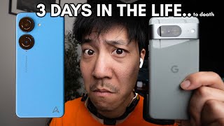 UNFAIR battery battle 72 hours with Pixel 8 and Zenfone 10 [upl. by Feriga]