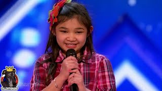 Angelica Hale Full Performance amp Story  Americas Got Talent 2017 Auditions Week 2 S12E02 [upl. by Enninaej]