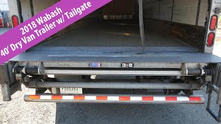 2018 Wabash DVCVHPC 40 Single Axle Dry Box Trailer  TRO 1018242 [upl. by Eelyma]