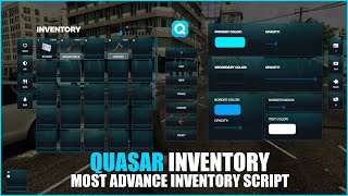 QBESX Quasar Inventory  Best Fivem Inventory Script  Installation amp Showcase [upl. by Erl]