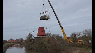 Arbeiten an der roten Mühle in Greetsiel beginnen [upl. by Nos]