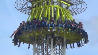 SWISS TOWER Freifallturm BEA BERN 2015 80m free fall 7Min [upl. by Chessy]