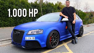 AUDI S3 SWAP MOTEUR RS3 1000HP 😰  Elle détruit une CHIRON 😱 [upl. by Notnats]