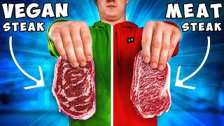 VEGANES STEAK vs FLEISCHSTEAK von VANZAI [upl. by Idnic]