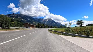 60 minute Sunshine Indoor Cycling Workout Austria Alps 4K Video [upl. by Berkly933]