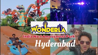 Wonderla Hyderabad  India’s Biggest Amusement Park Water Parktrendingvideoviralvideotravelvlog [upl. by Nirmak]