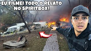 FILMEI TUDO EU VI O AVIÃO CAINDO EM VINHEDO SP  SPIRITBOX [upl. by Ardnahsal]