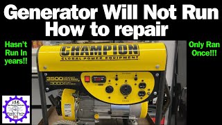 Champion Generator Will Not Start How to Diagnose and Repair a Generator That Will Not Start [upl. by Magavern]