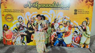 AARADHYAS PREPRATION FOR BHARATNATYAM PERFORMANCE IN AIDA24 [upl. by Ys]