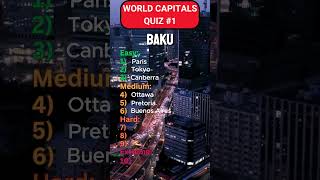 Can You Name These 10 World Capitals brainteasers quiz questionchallenge [upl. by Aric916]