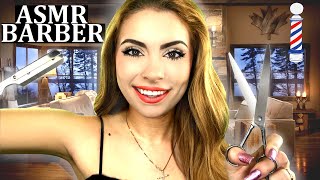 ASMR BARBER House Call 💈 Mens Haircut Trim amp Style [upl. by Satterfield]