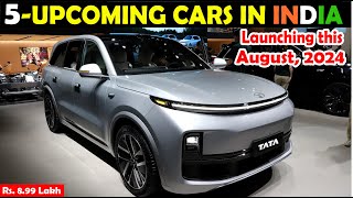 5 NEW UPCOMING CARS LAUNCHING IN INDIA AUGUST 2024  CONFIRMED [upl. by Yboj722]